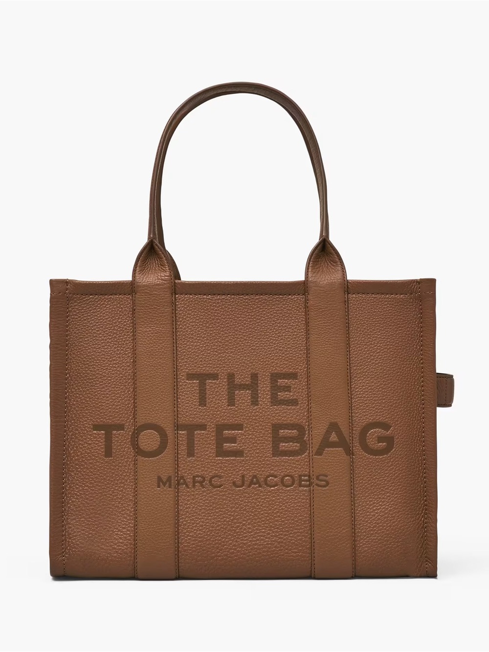 Marc Jacobs Brown Pebbled Leather Tote Bag
